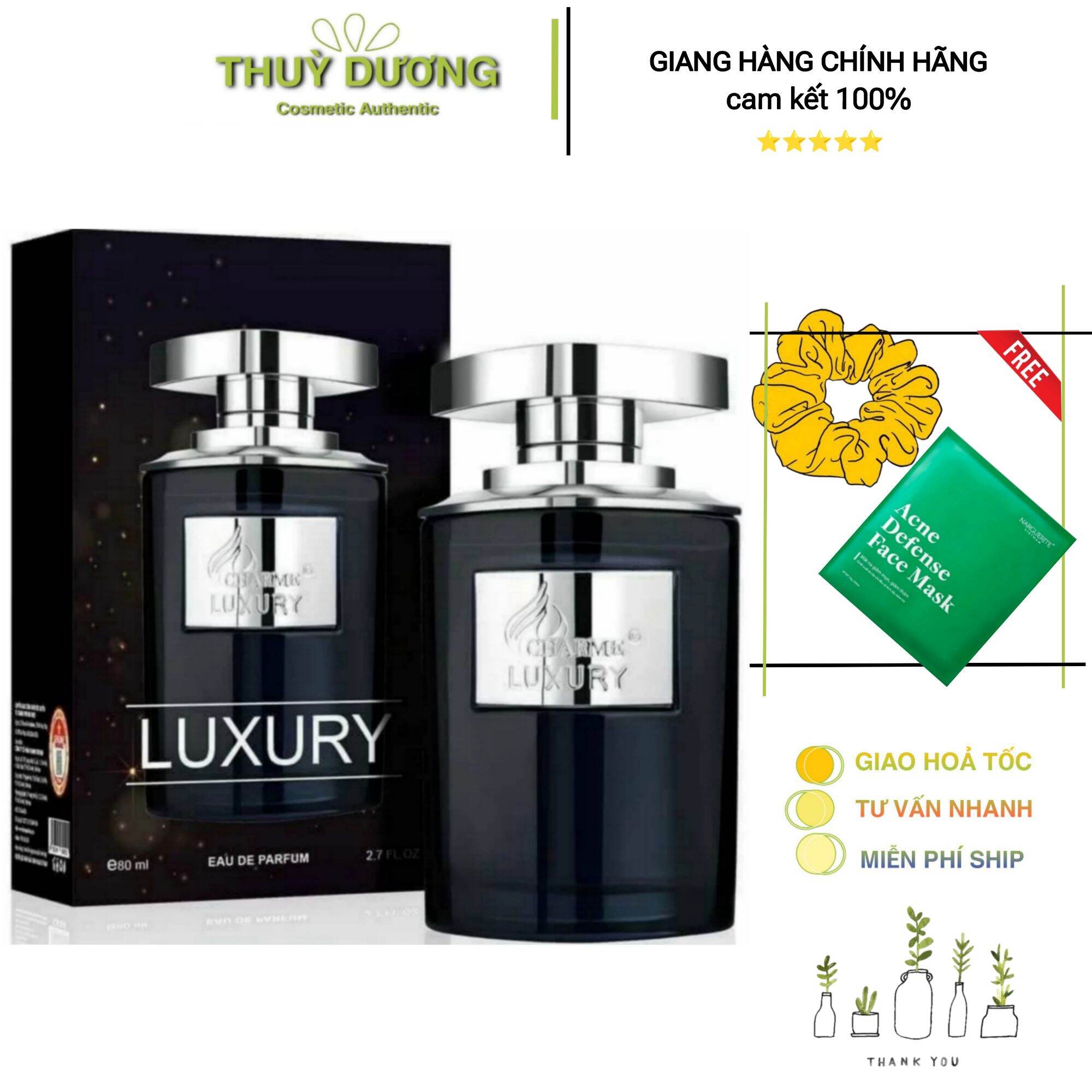 Nước hoa nam Luxury 80ml charme nam tính mạnh mẽ lưu hương lâu