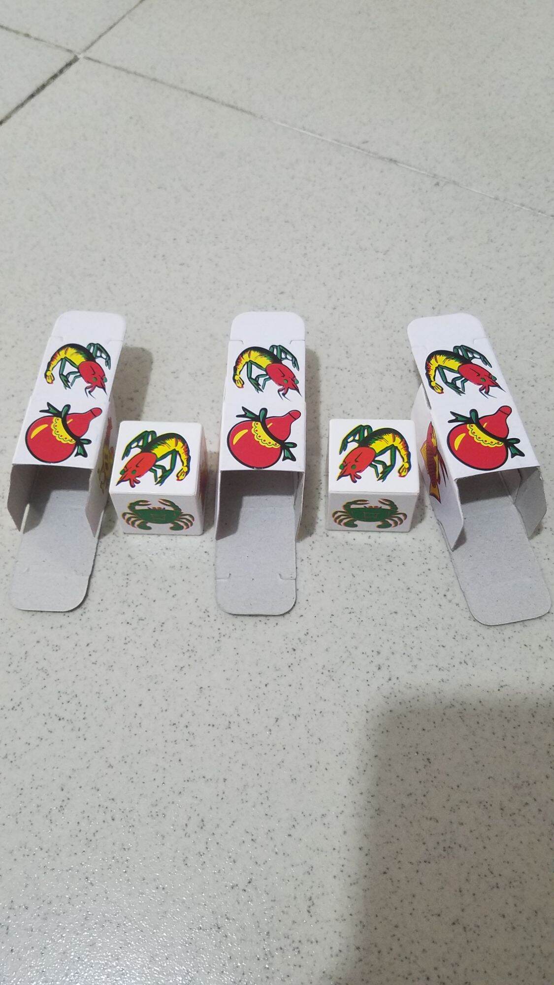 Khung hột bầu cua giấy in sẵn 5bộ