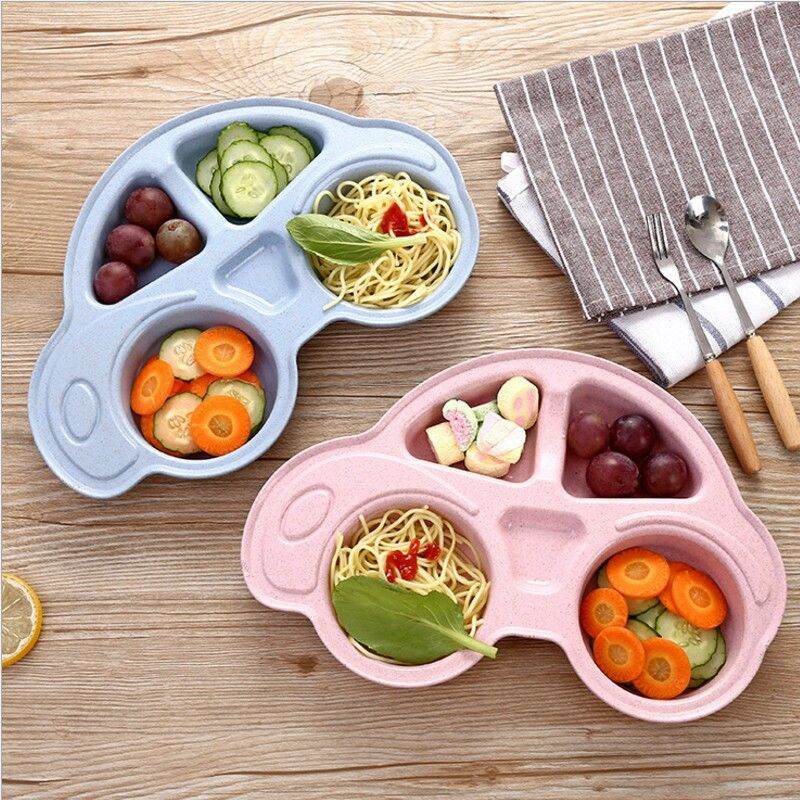 Khay ăn dặm lúa mạch hình ô tô
