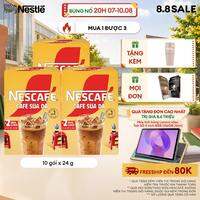 [ƯU ĐÃI THÁNG 8][FREESHIP TOÀN QUỐC] Combo 3 Hộp Cà phê Hòa tan NESCAFÉ CAFÉ SỮA ĐÁ 10 gói Nhân đôi sánh quyện