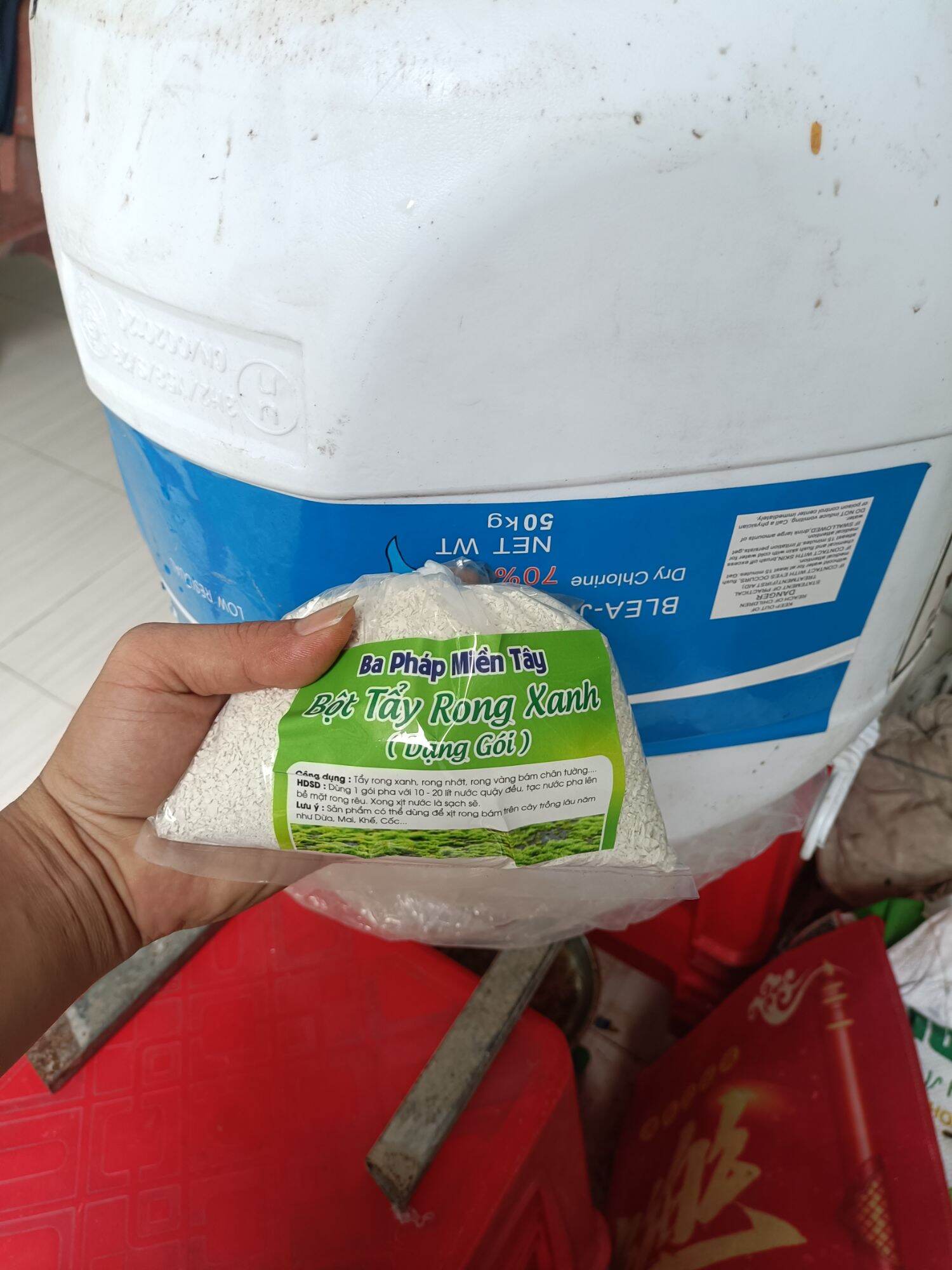 1kg Bột Tẩy Rong xanh ( Giá Sỉ )