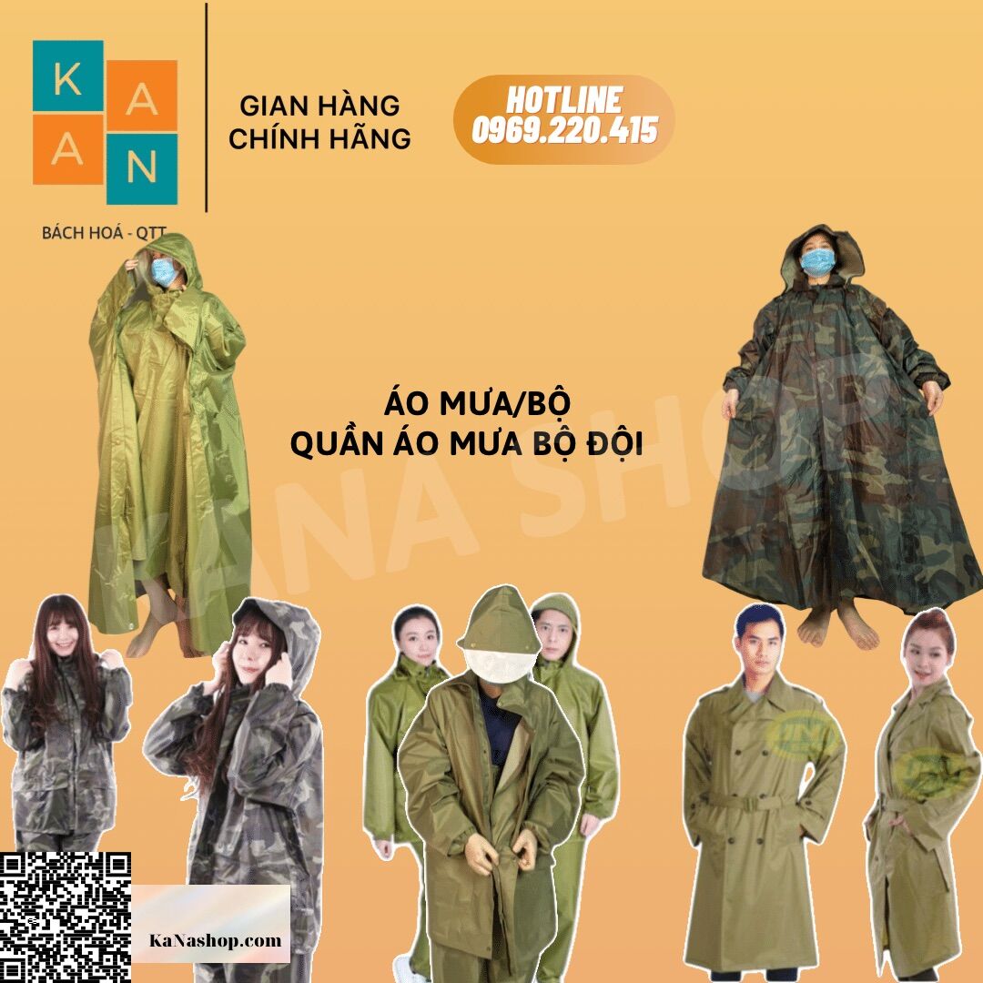 Áo mưa bộ độii ⭐️⭐️⭐️ cấp phát ⭐️⭐️⭐️ kanashop