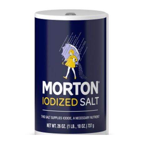 Muối I ốt Morton Iodized Salt 737g