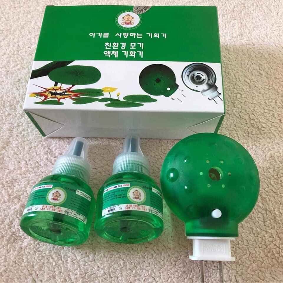 Đèn đuổi muỗi Hàn Quốc.+2 lọ tinh dầu.