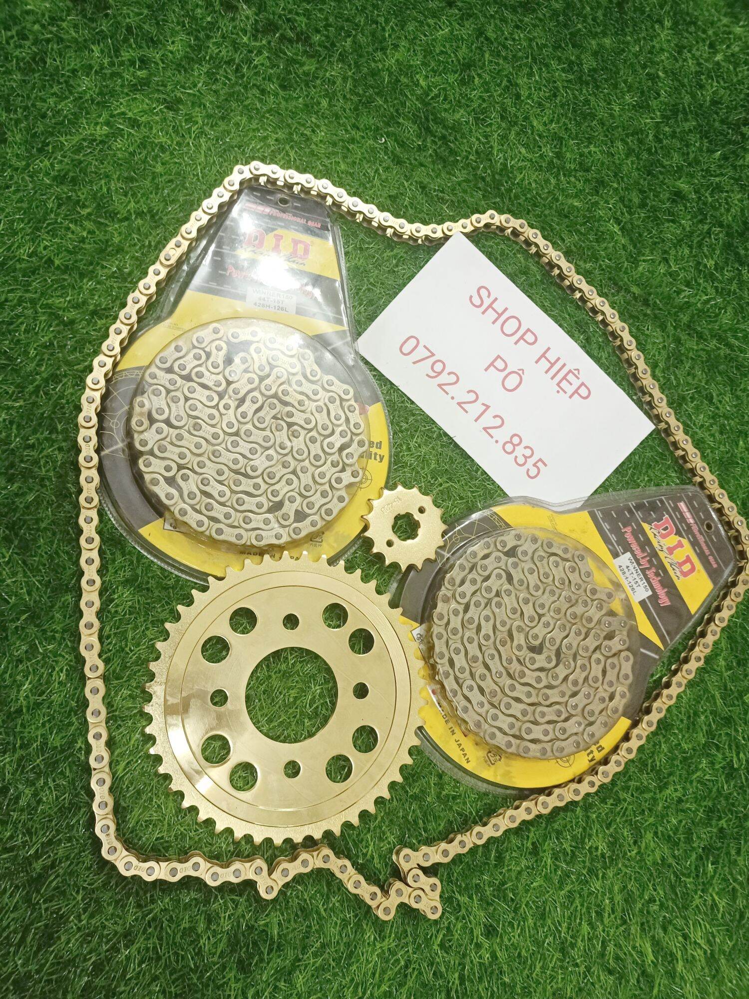 Bộ vỉ nhông sên dĩa did gắn exciter winner sirius wave dream raider satria