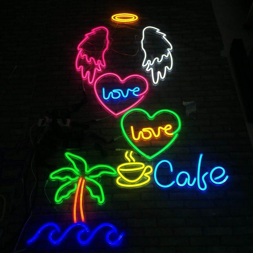 [ BỘ CÀ PHÊ] Đèn led neon trang trí, led neon decor