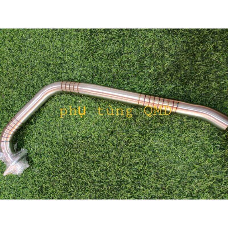 Cổ pô raider fi Satria fi inox 304 tít sâu titan