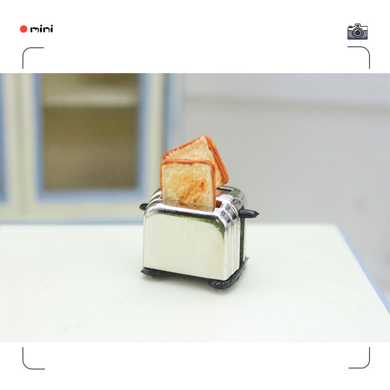 Thu Nhỏ Ăn Sáng Máy Cảnh Nhà Bếp Ob11 Nhà Búp Bê Phụ Kiện Sáng Tạo Máy Nướng Bánh Mì Mini Mô Hình Máy Tính Để Bàn Trang Trí Đồ Trang Trí