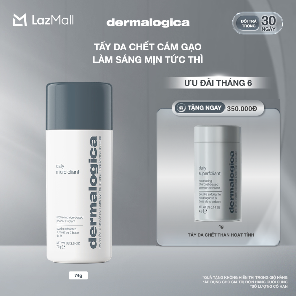 Tẩy tế bào chết cám gạo Dermalogica Daily Microfoliant 74g làm sáng mịn, dành cho mọi loại da