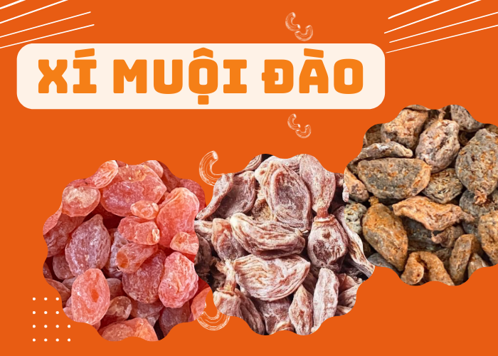 Xí muội đào không hạt mặn,ngọt