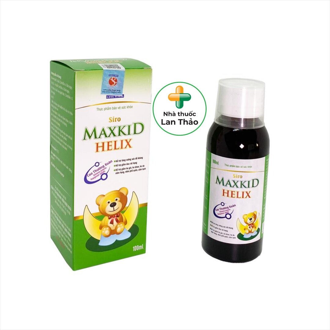 Siro maxkid chai 100ml hỗ trợ giảm ho tan đàm cho bé