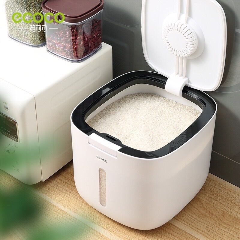 Thùng đựng gạo tròn ecoco 5 lít - 10 lít