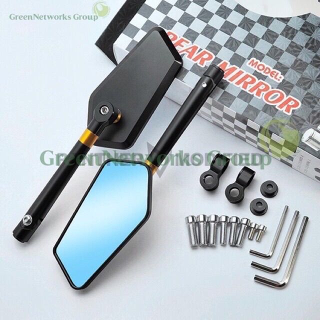 1 cặp gương chiếu hậu rizoma 5 cạnh cực đẹp