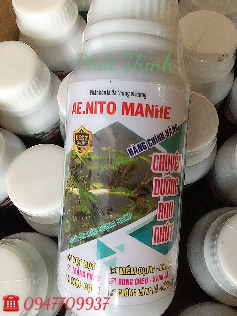 500 ML Phân bón lá Chuyên Dưỡng Rau Nhút giúp Vọt đọt, Mềm Cọng, Ra Rễ Nhiều, Trắng Phao, Bung Chèo, xanh Lá, Mập Cọng, Nặng Ký, Chống Vàng Lá trắng [ảnh thât, hàng chính hãng]