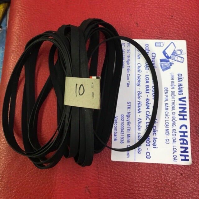 Combo 10dây curoa dẹp dài 10cm