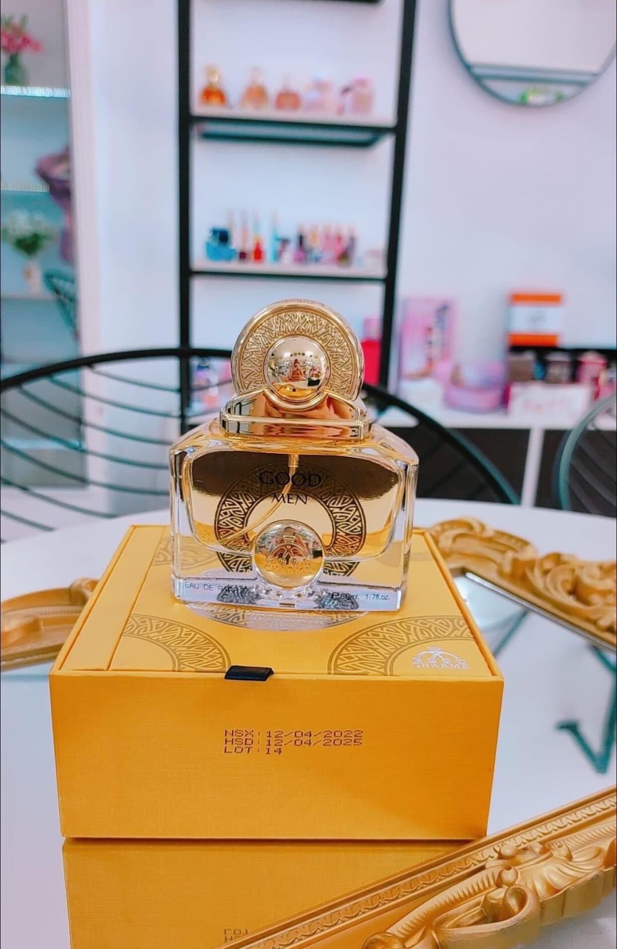 Nước hoa nam Good Men 50ml ( màu vàng ) cào mã npp