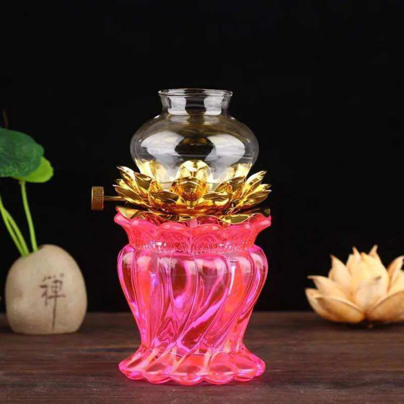 Đèn dầu thủy tinh 033 cao 15 cm