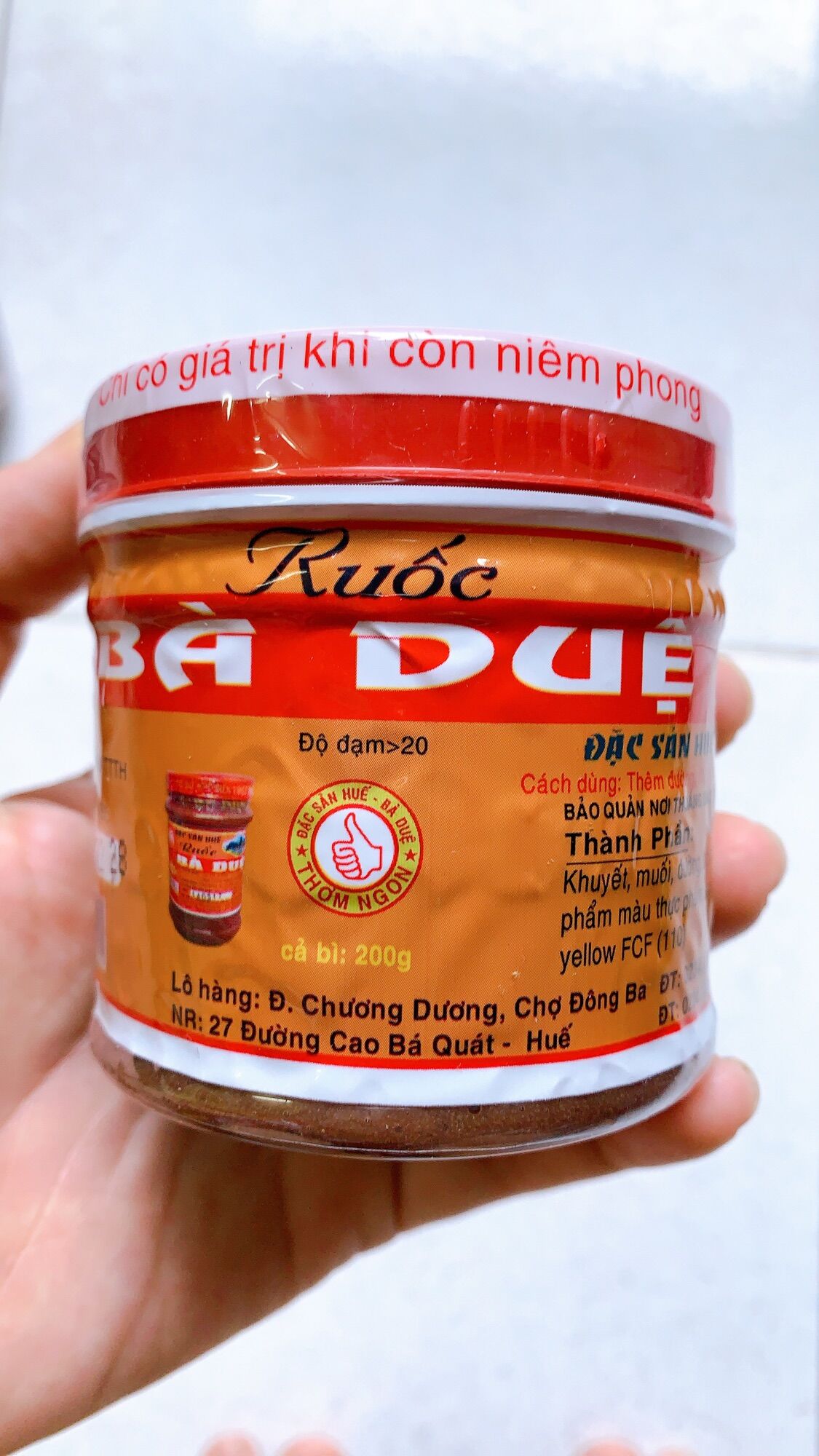 Mắm ruốc Huế bà Duệ đặc biệt 200g