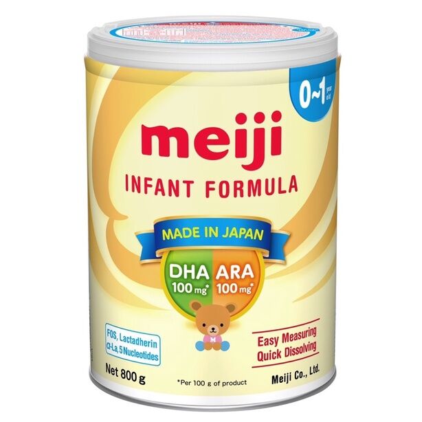 2 lon Sữa meiji 0-1 Nội địa date 10/2023