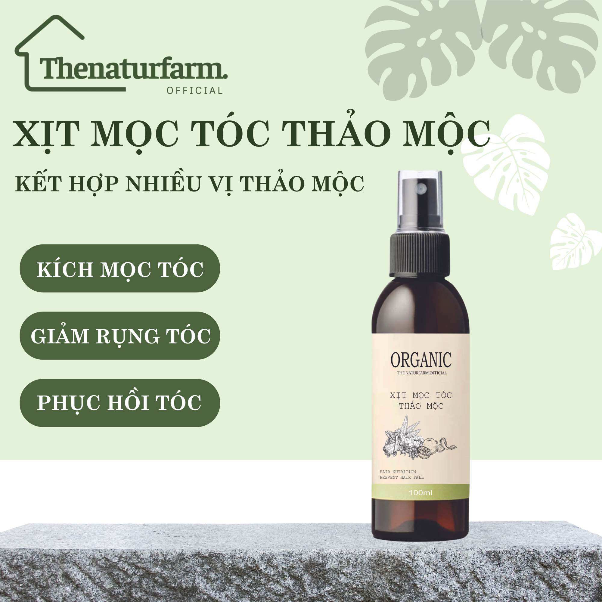 Xịt tóc bưởi thảo mộc 9 vị cô đặc 100ml - giảm rụng kích mọc tóc