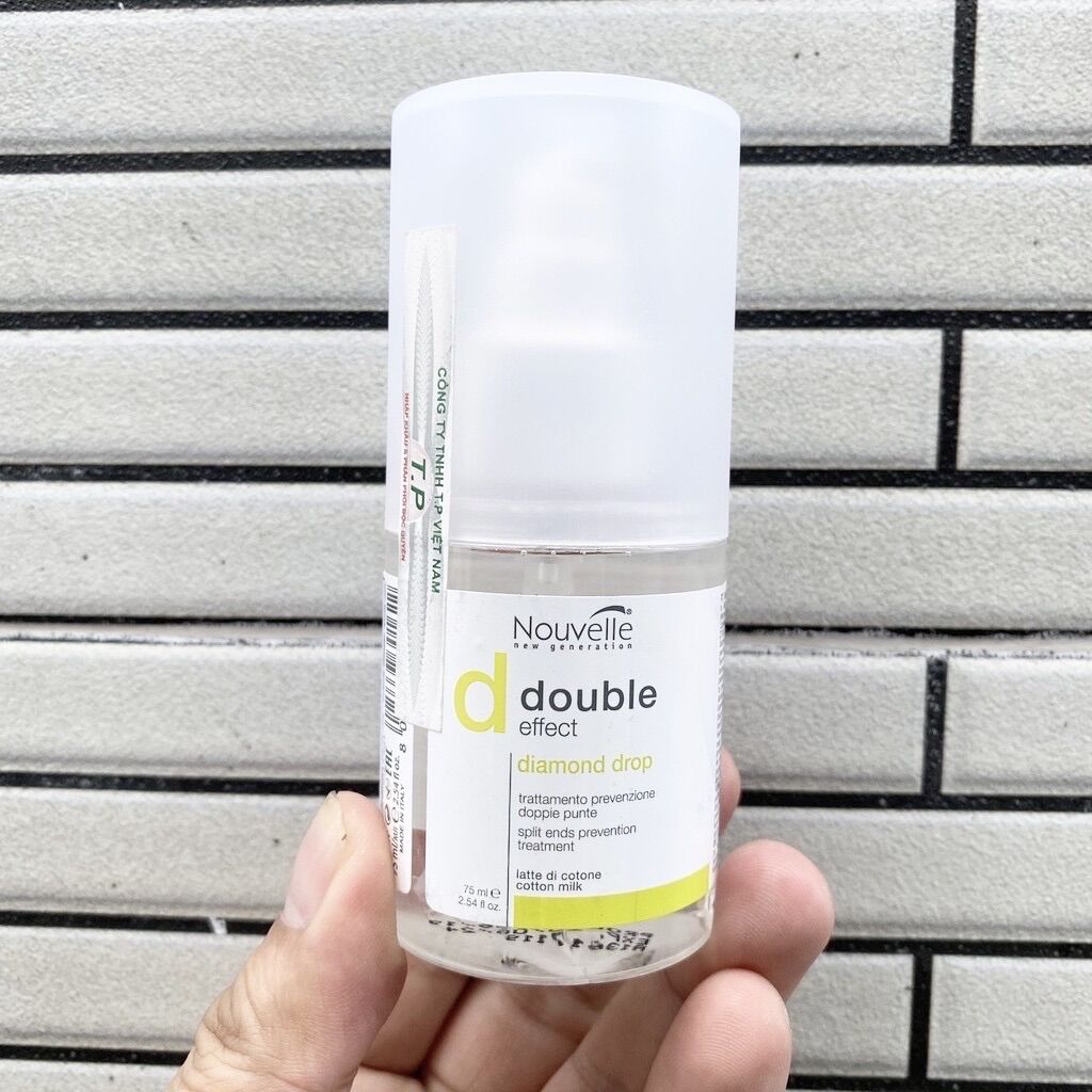Tinh dầu keratin và dược thảo phục hồi tóc hư tổn nouvelle double effect nutri fluid 75ml