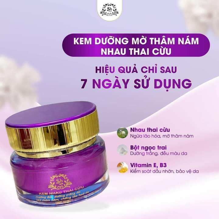 Kem nhau thai cừu Sh White 20g