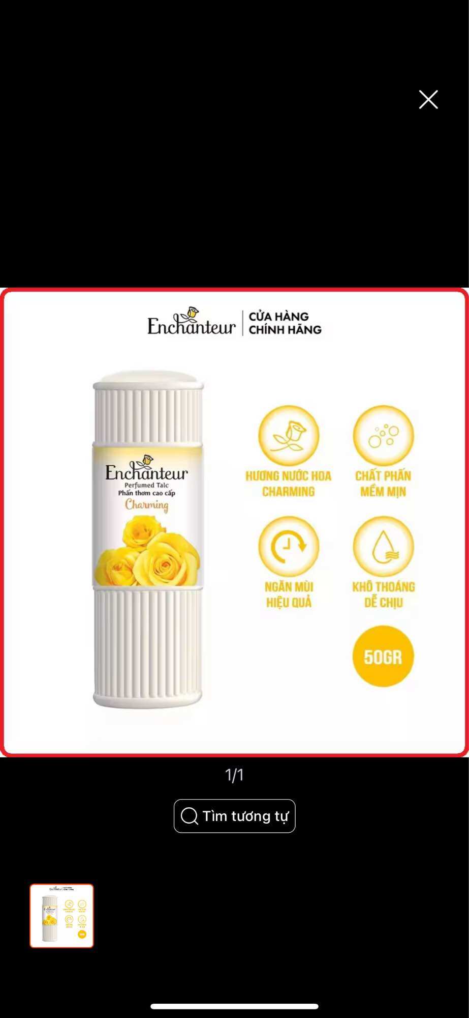 Phấn Enchanteur charming hương nước hoa 50g