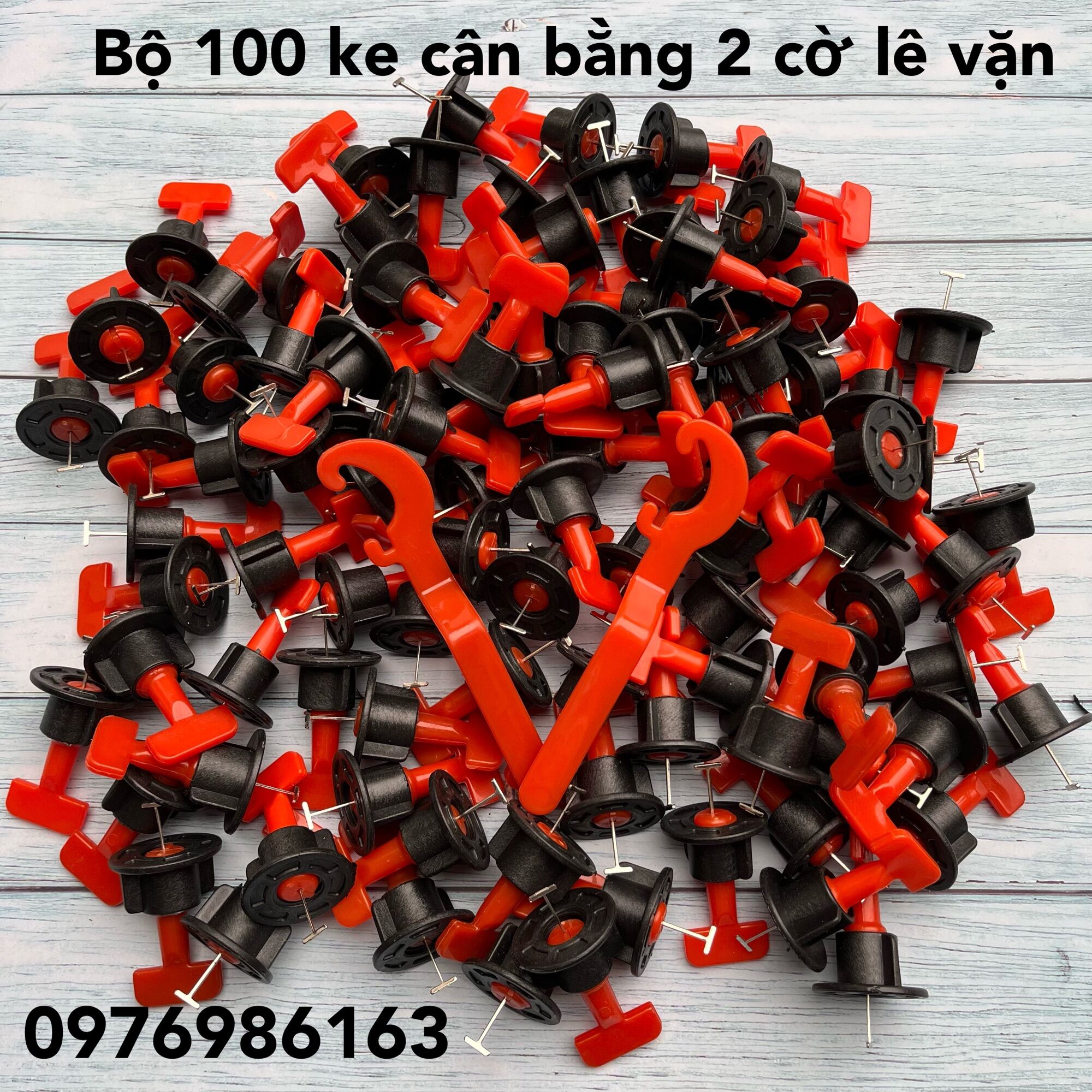 Bộ 100 ke vít cân bằng ốp lát gạch tái sử dụng ke cân bằng tái sử dụng