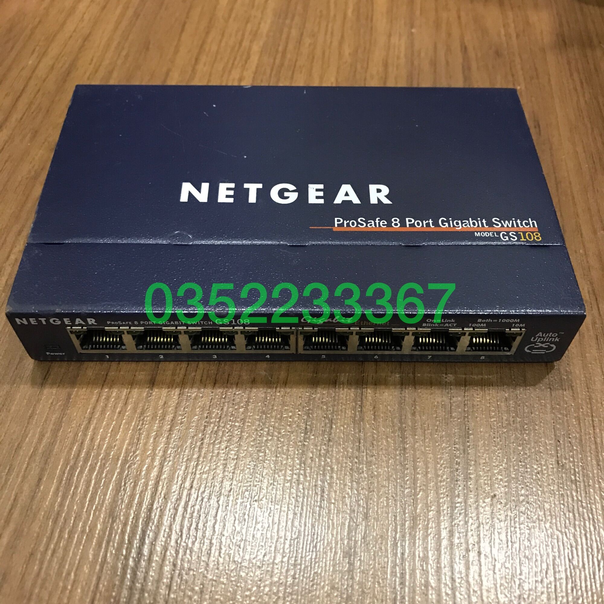 Bảng giá Bộ chia mạng, Switch Netgear GS108v2 vỏ sắt 8 cổng mạng 1000Mbps Phong Vũ