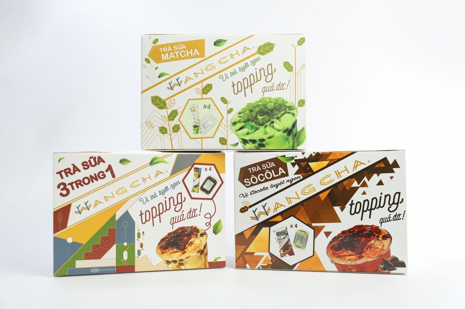 [HCM]Hộp trà sữa Wangcha Matcha
