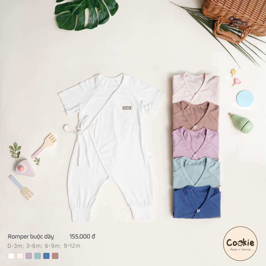 Cookie - Bộ Romper vạt chéo 0-3m