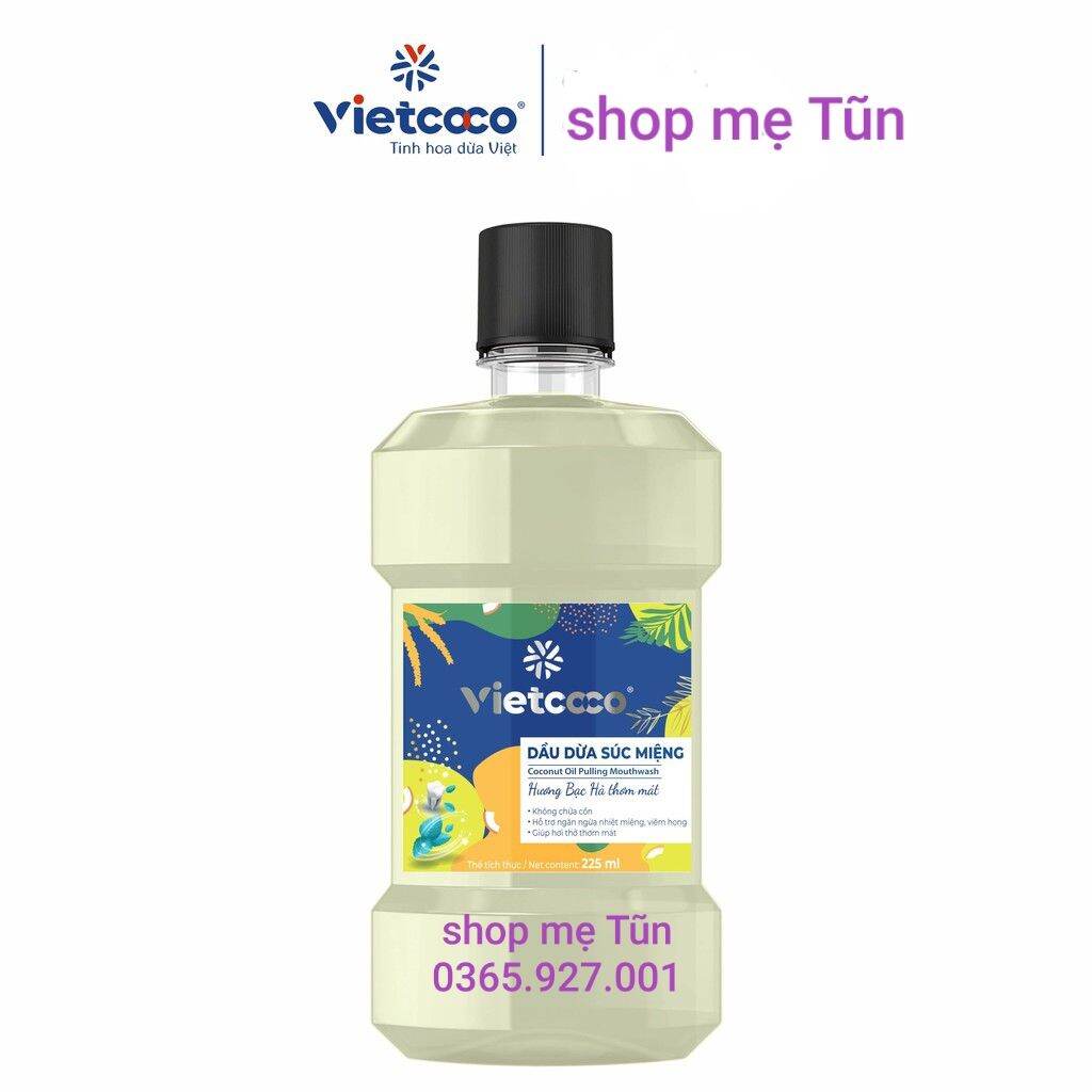 Dầu dừa súc miệng vietcoco 225ml
