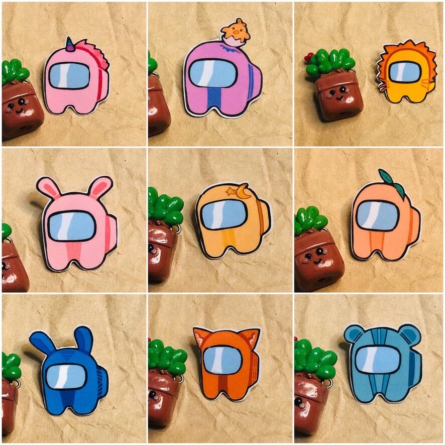 [HCM] - Bộ Sticker / Hình dán AMONG US (22 hình) - tiemtaphoacona