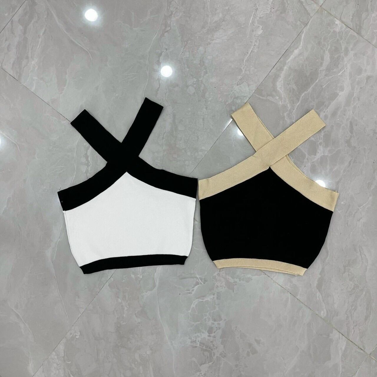 Áo Croptop Dây Chéo, Áo Croptop Cổ Yếm