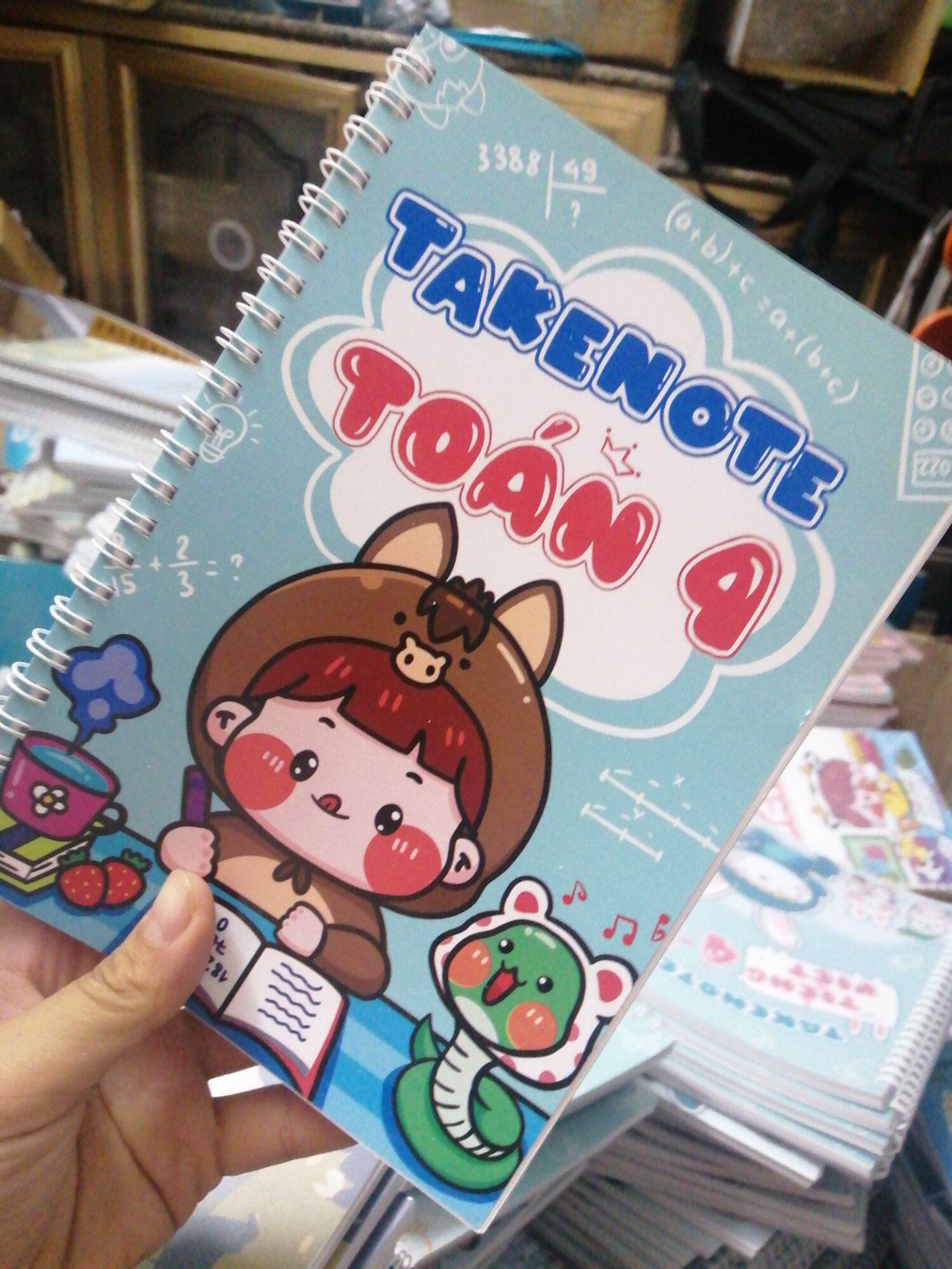 Sổ Takenote Toán 4 khổ giấy A5
