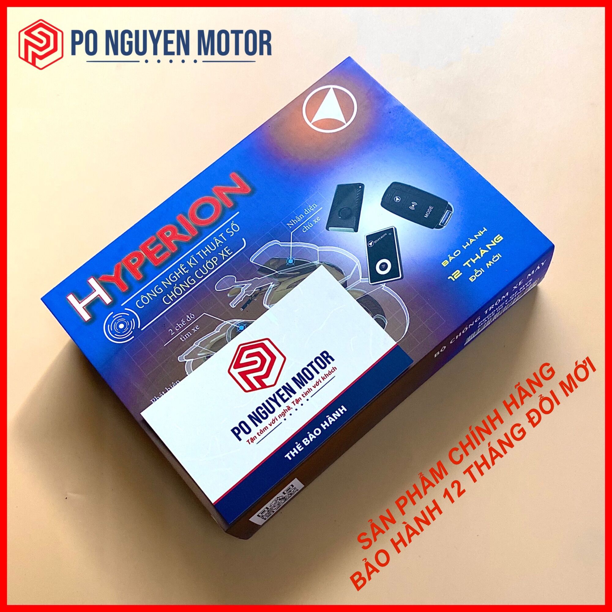 [HCM]BỘ KHÓA CHỐNG TRỘM XE MÁY HYPERION NGYÊN BẢN TỪ NHÀ SẢN XUẤT