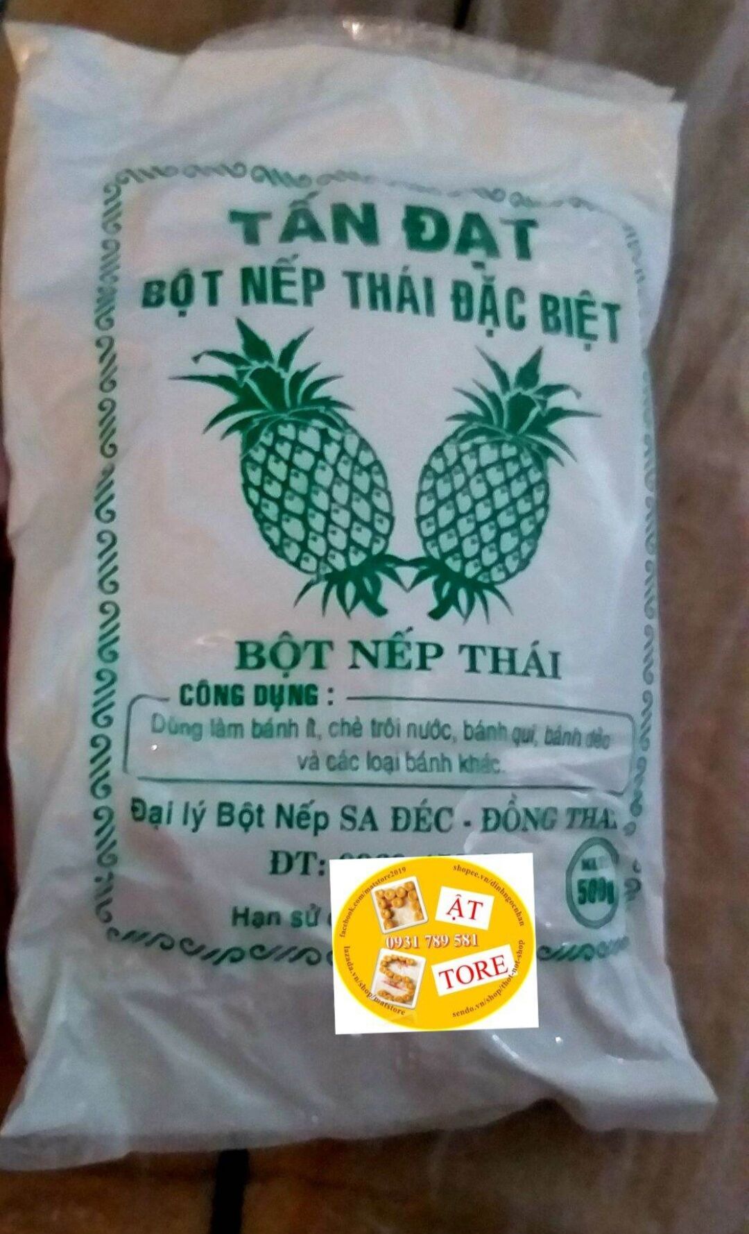 500G BỘT NẾP TRÁI THƠM SA ĐÉC HẢO HẠNG
