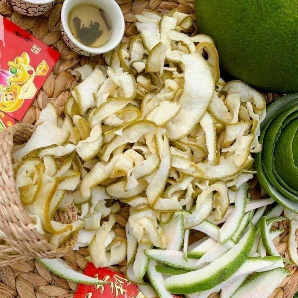 Mứt vỏ bưởi đường phèn 1kg [ Đặc sản Bến Tre]