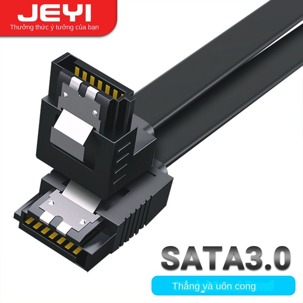 JEYI SATA Cable III 6Gbps 40CM Straight Bend HDD SDD Data Cable with