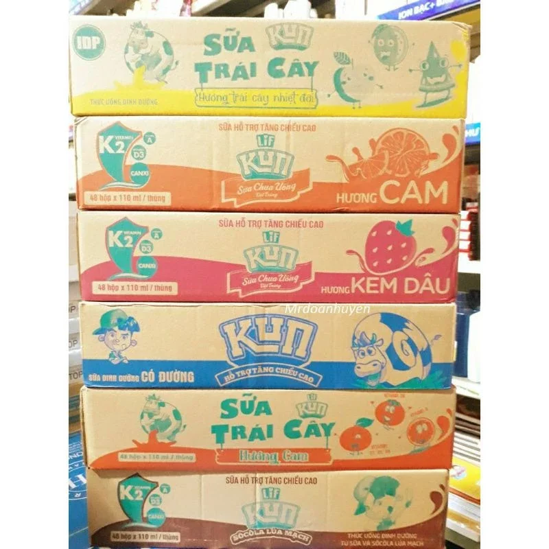 KUN TRÁI CÂY MIX VỊ 180ML