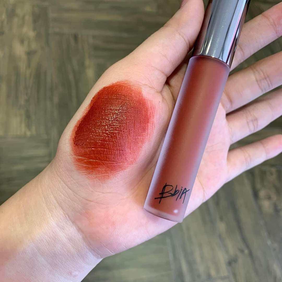 Son Kem Lì BBIA Last Velvet Tint màu 39 Feign Longing màu đỏ nâu đất gạch trầm, Son BBIA 39