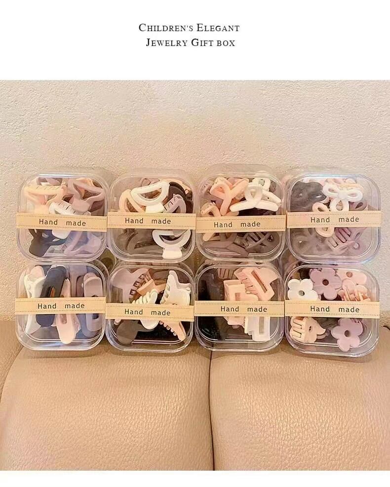 Set 10 Kẹp Tóc Mini Dễ Thương Cho Bé Gái, Combo 10 Cặp Tóc Cute