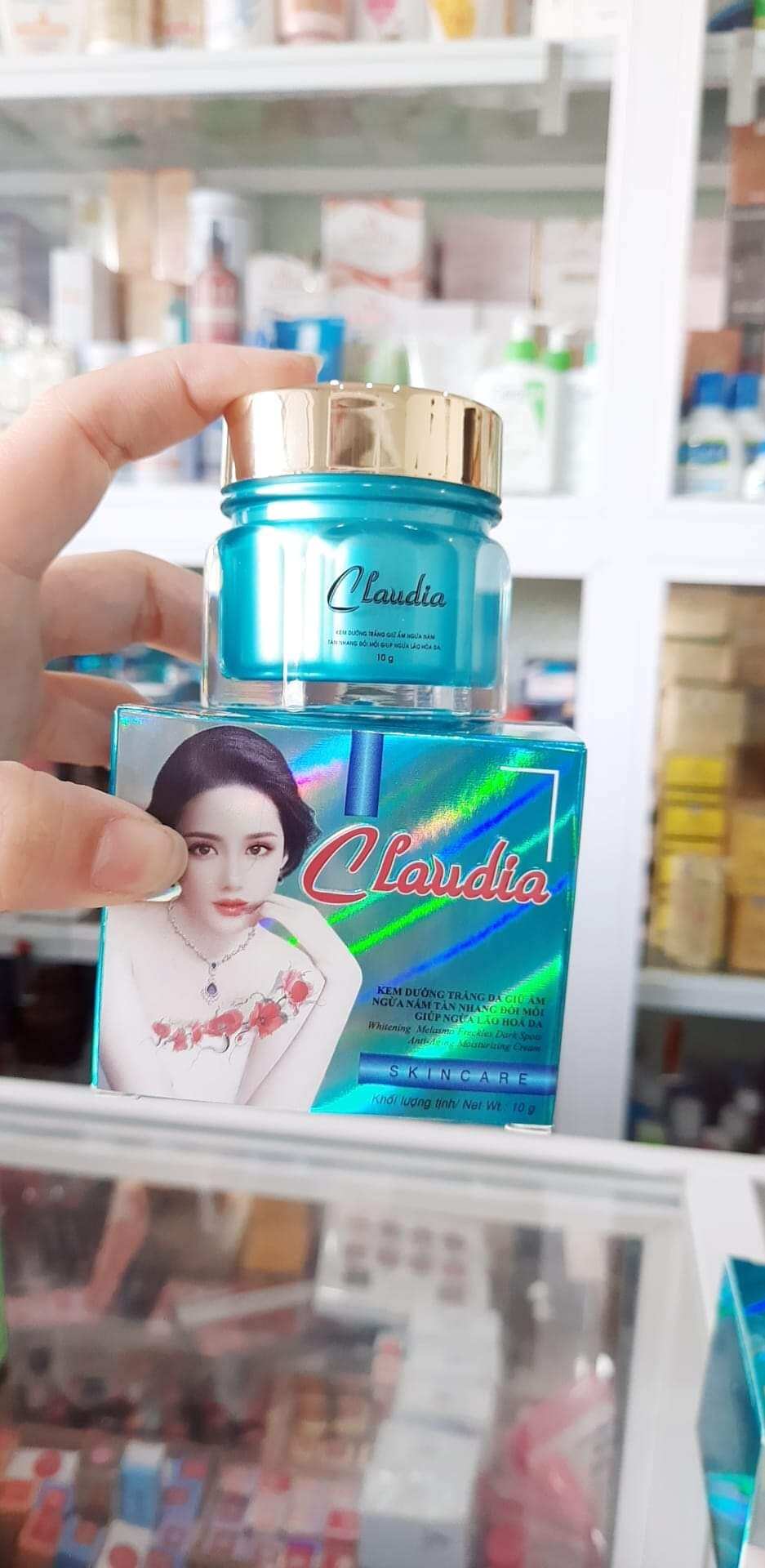 Kem claudia dưỡng trắng da giữ ẩm ngừa nám tàn nhang 10g