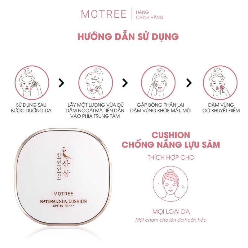 Phấn phủ Cushion chống nắng Motree