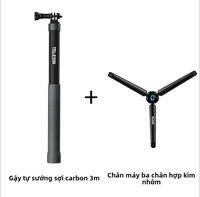 TELESIN | Gậy Tự Sướng Chỉnh Đều Được Chiều Dài 1.2m Từ Sợi Carbon
