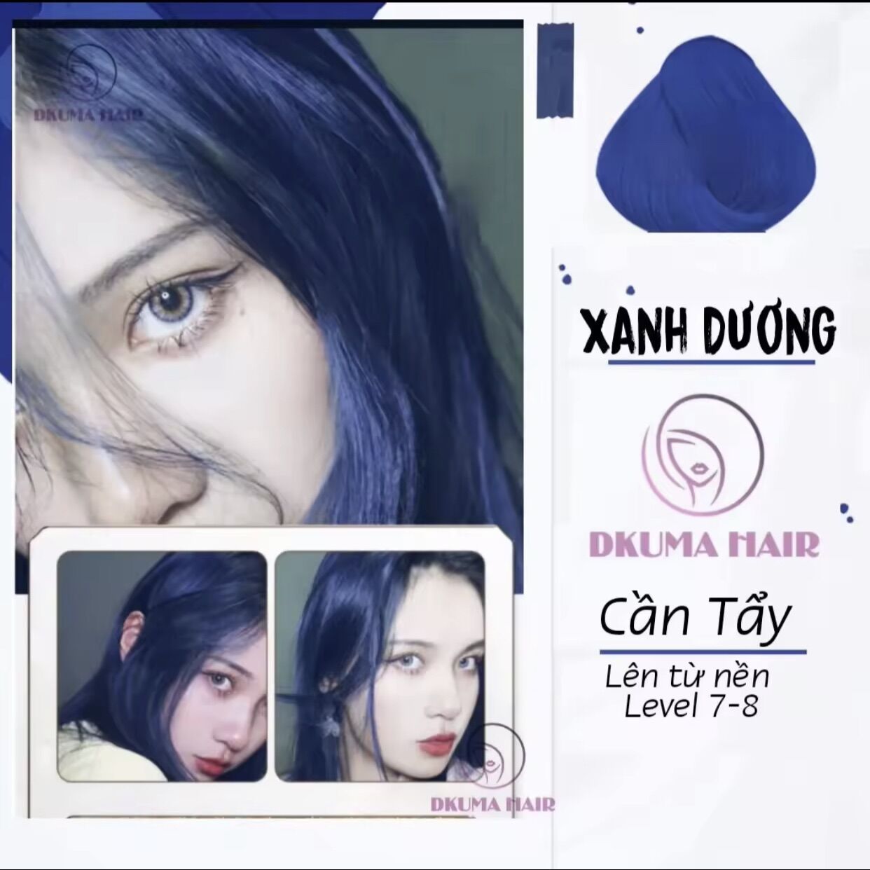 Thuốc nhuộm tóc Xanh Dương