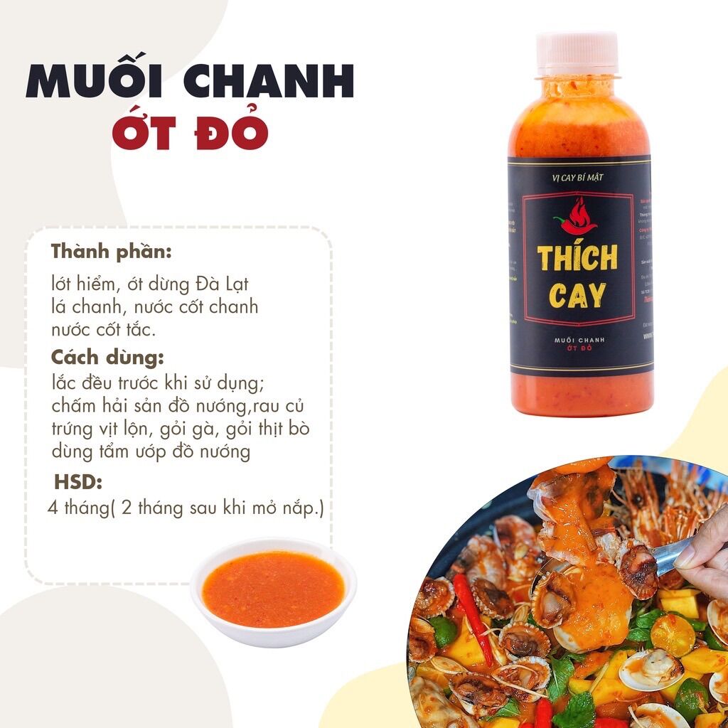 Nước chấm đỏ Thích Cay - Chai 250ml