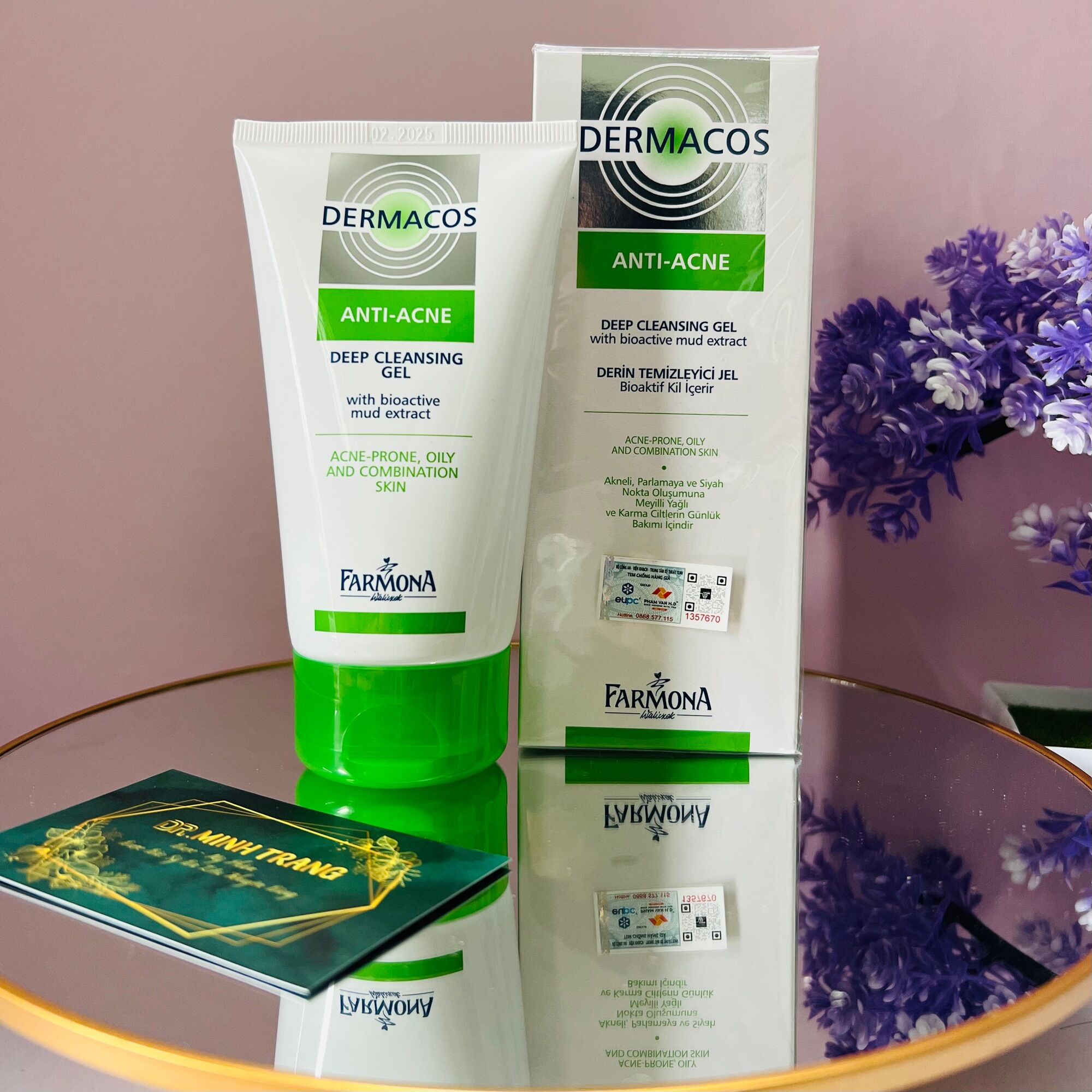 ✅chính hãng] sữa rửa mặt ngừa mụn dermacos farmona