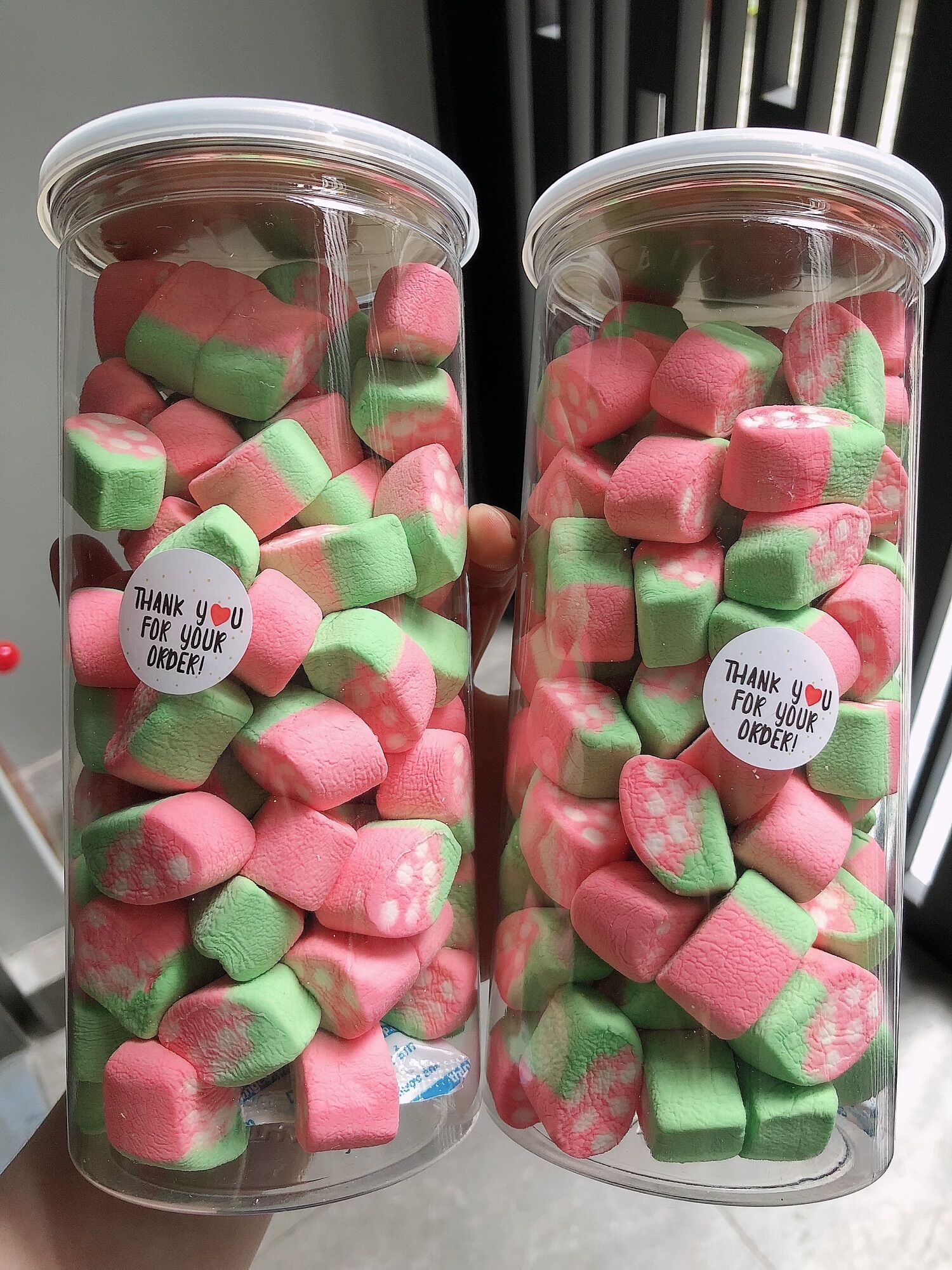 500gr Kẹo marshmallow bông gòn đủ vị túi zip