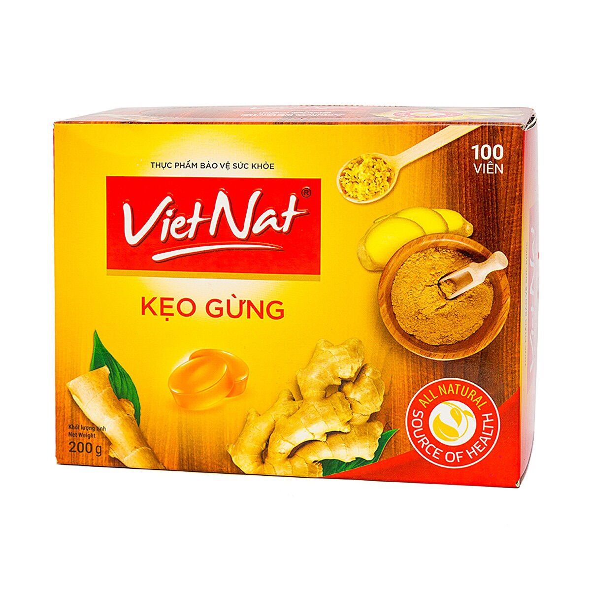 Kẹo gừng Vietnat hộp 100 viên